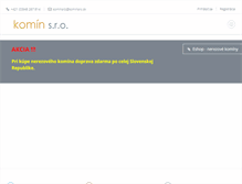 Tablet Screenshot of kominsro.sk